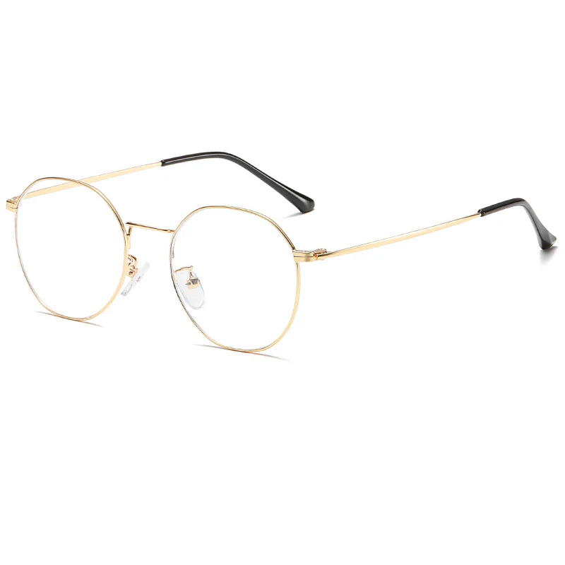 Винтажная круглая оправа синий светильник блокирующие очки для мужчин и женщин