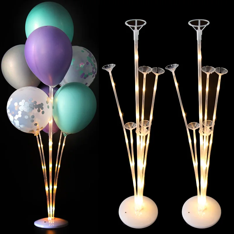 Подставка для воздушных шаров со светодиодной подсветкой 1/2 комплекта|Воздушные