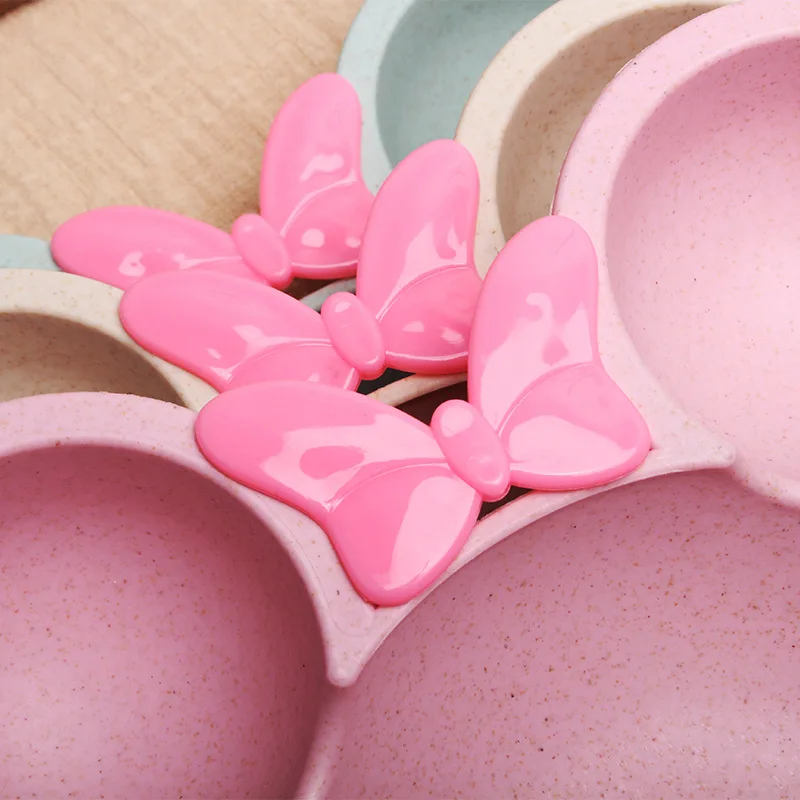 Детский мультяшный набор еды Микки пшеничная солома твердые блюда для кормления