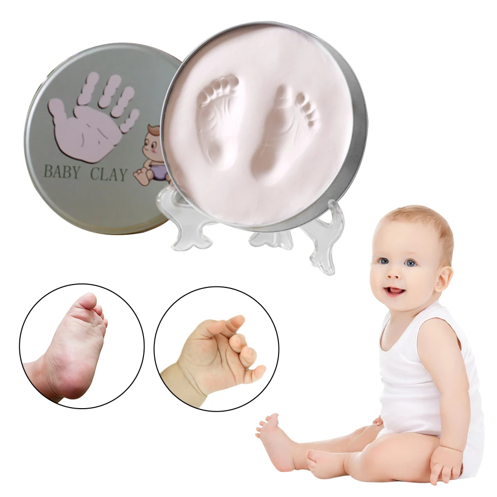 

Newborn Baby Hand And Foot One Hundred Days Commemorate Inkpad Photo Frame Hand Foot Print Souvenir Toys For Children