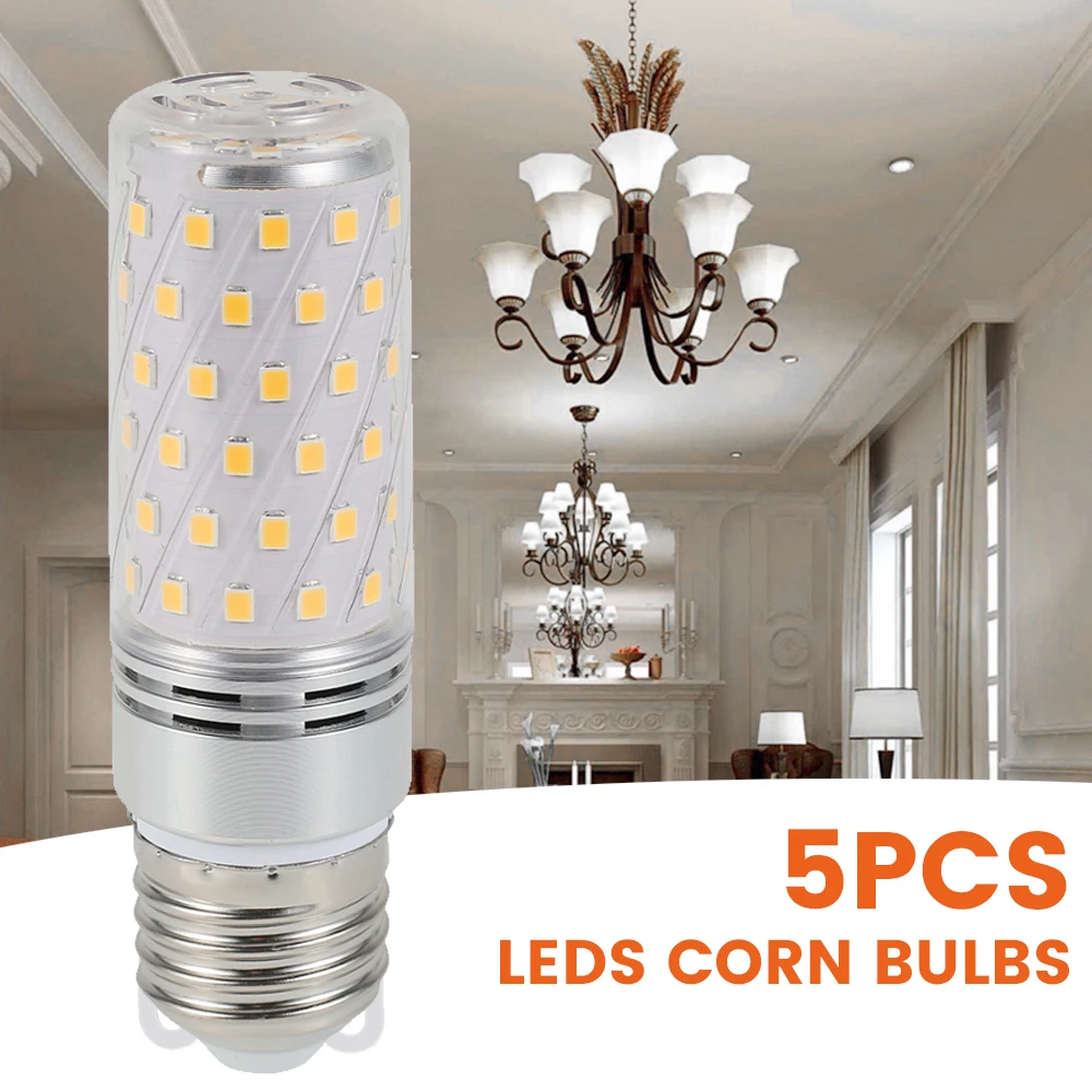 

5PCS Led Lamp Bulb E14 Led Corn Bulb 16W LED Candle Light Bulb Home Lighting Chandelier for Home Lighting Dropshipping