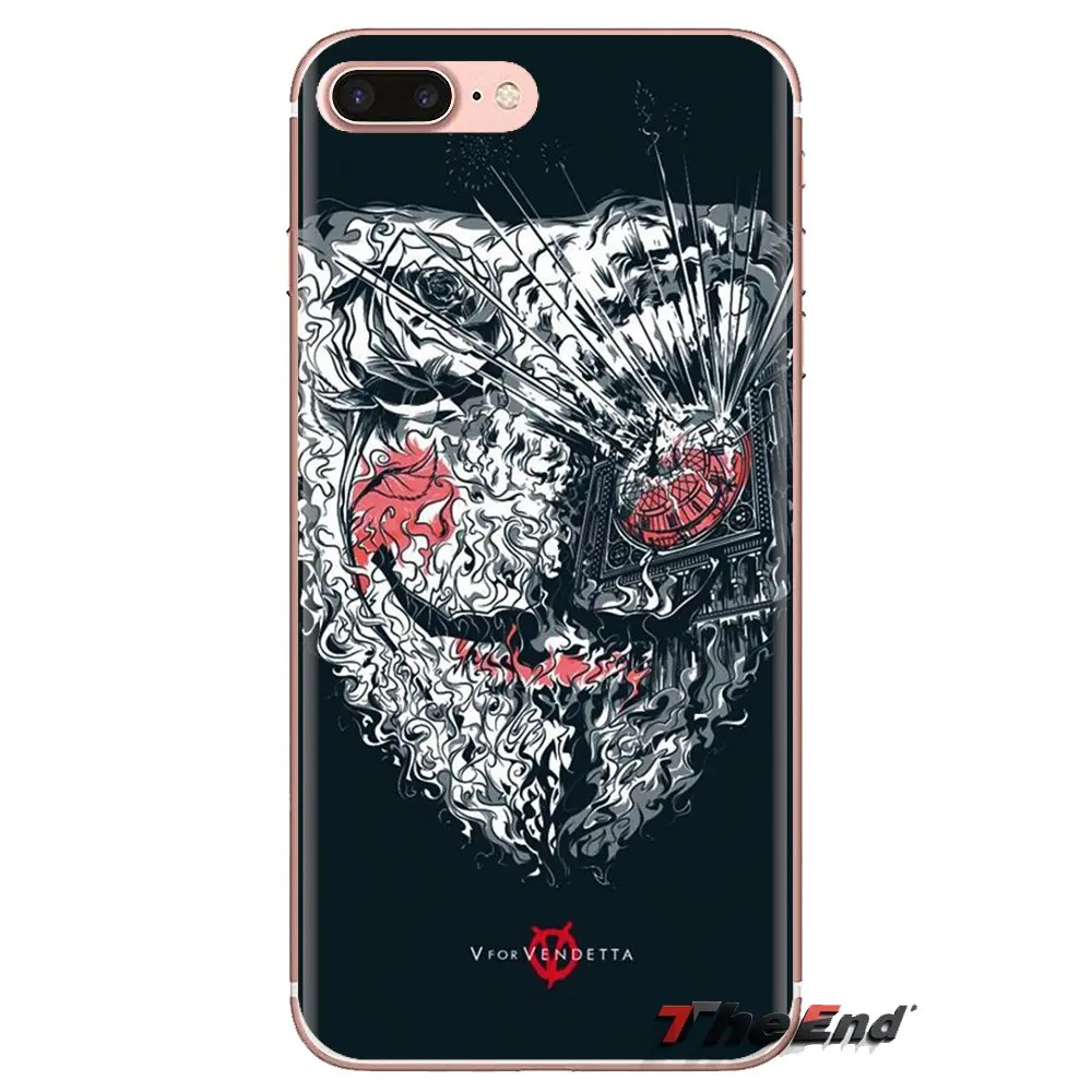 For Huawei P Smart Y6 P8 P9 P10 Plus Nova P20 Lite Pro Mini 2017 SLA-L02 SLA-L22 2i Cell Phone Cover Guy Fawkes Anonymous Mask V |