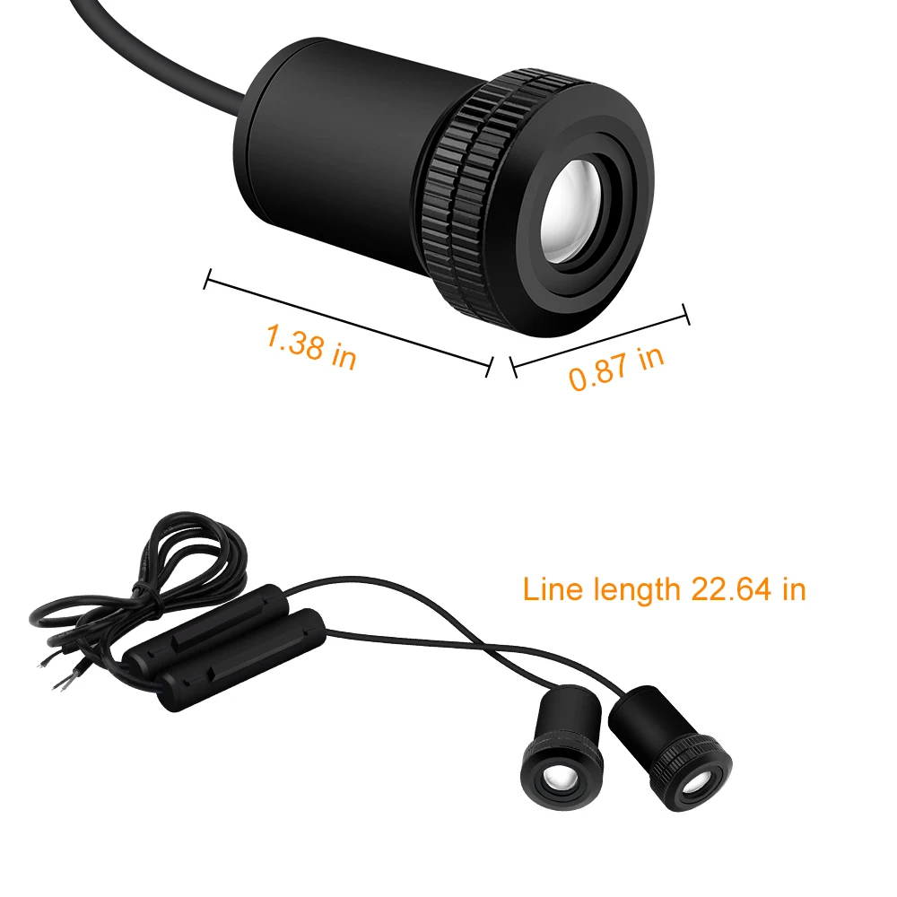 Для Mitsubishi логотип светильник 2 шт. Автомобильная дверь фотосессия для Outlander Pajero