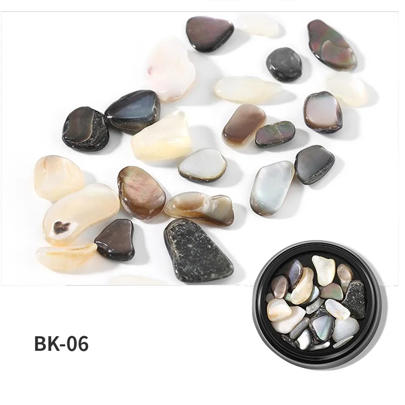 3D ракушки для ногтевого дизайна фрагменты маникюрный декор самодельные наклейки