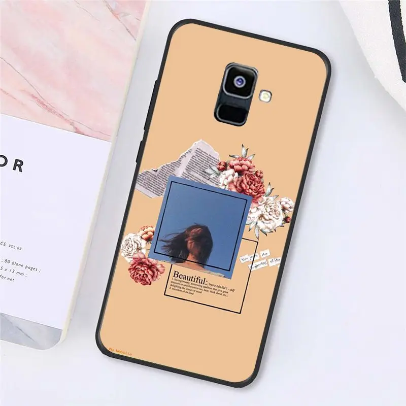 Чехол для телефона Babaite с красными желтыми розовыми цветами в эстетике Samsung Galaxy A7