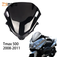 motorcycle accessories windshield bubble windscreen black wind deflectore for yamaha tmax500 tmax 500 2008 2009 2010 2011 t max