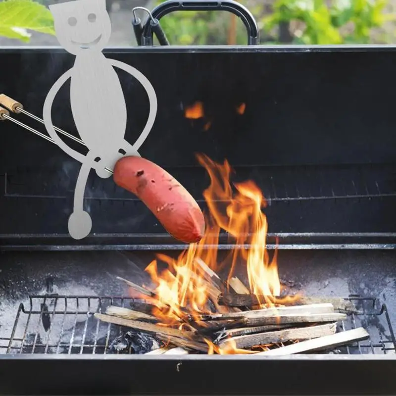 

Hat Girl Barbecue Bonfire String Cotton Candy Irregular Fork Dog Rack Grill Dog Hot Barbecue And Boy Marshmallow BBQ Hot St Z2N4