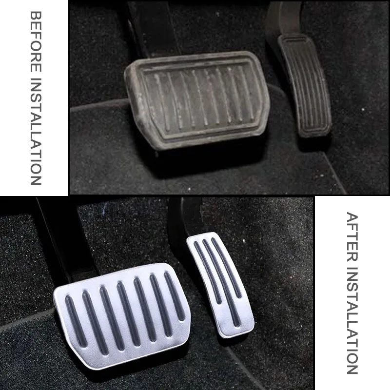 

For Tesla Model 3 Model3 Accessories Aluminum alloy Foot Pedal Accelerator Gas Fuel Brake Pedal Rest Pedal Cover Car Styling