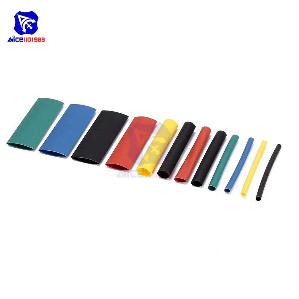 530 шт. термоусадочные трубки разнообразные полиолефиновые 2:1 | Электронные