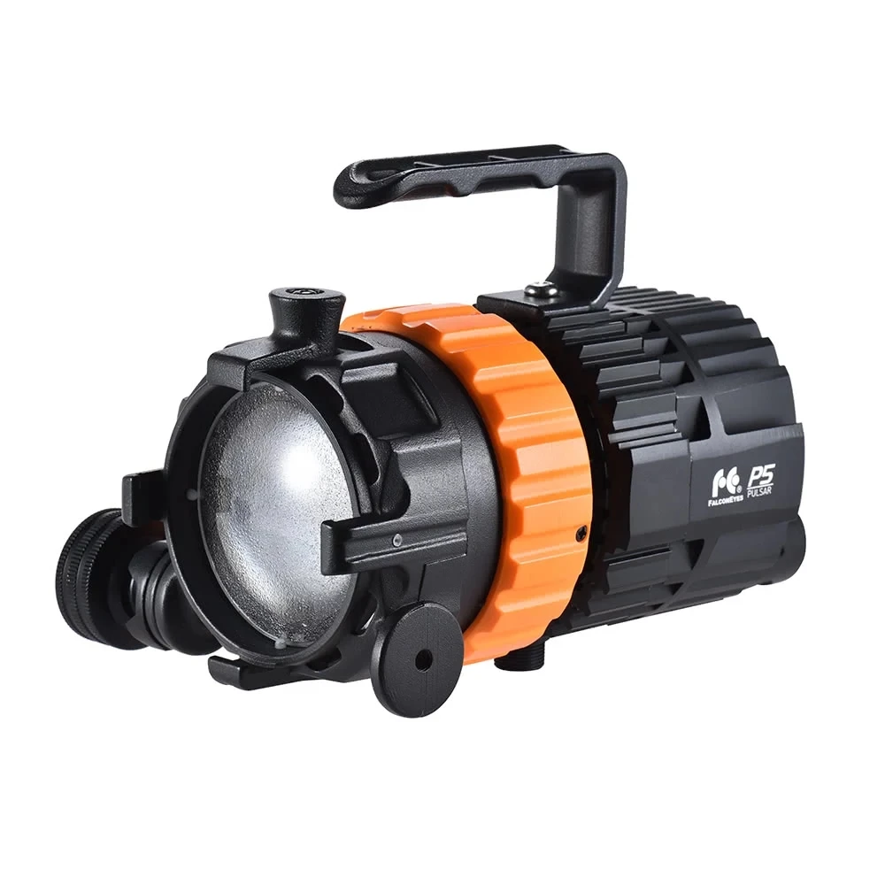 FalconEyes Pulsar5 50W 5600K светодиодный мини-прожектор Фокусируемый затемнения безвентиляторный с 4-лист двери сарая/раздельно Управление/Сумка