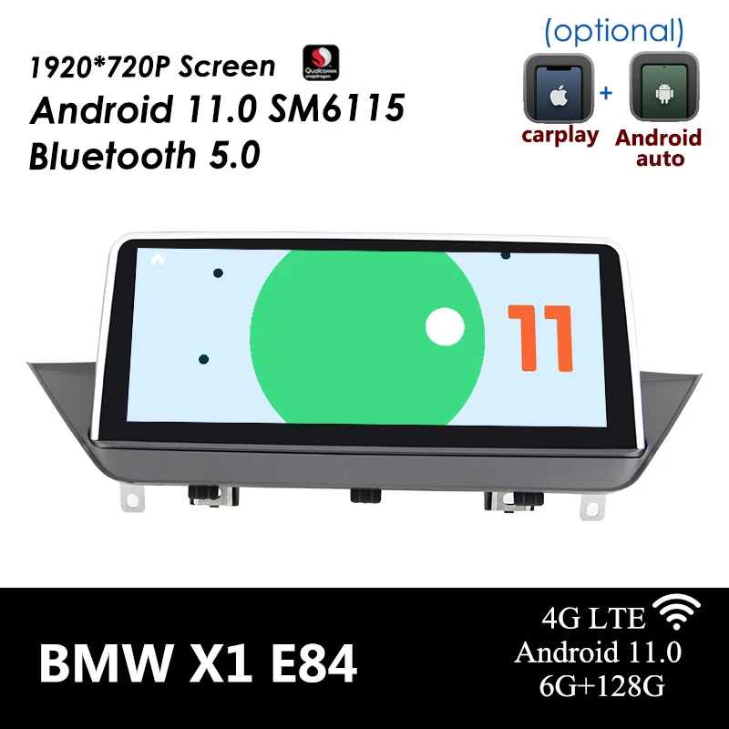 

4G LTE Android 11.0 Car DVD Multimedia Player For BMW X1 E84 2009-2015 Android Auto Carplay Bluetooth 5.0 Idrive Youtube