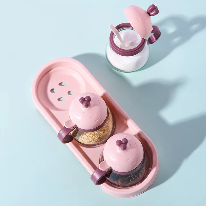 Стеклянная коробка для приправ соляная емкость бытовой контейнер хранения масла