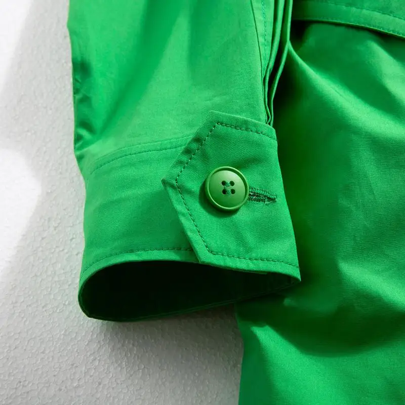 Getвесеннее женское платье однобортное с длинным рукавом платье-рубашка