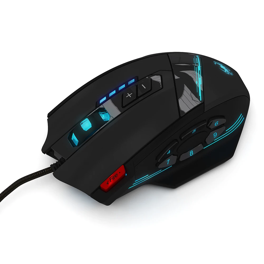 

ZELOTES C-12 Optical Gaming USB Wired 4000DPI Adjustable Color Backlight Mouse Laptop Computer Ergonomic Mice Silent