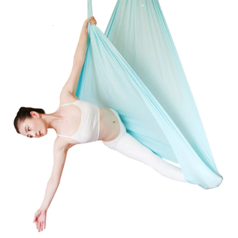 Cinturones de entrenamiento de Yoga antigravedad multifunción, hamaca de yoga aérea, Columpio de elasticidad, 5M