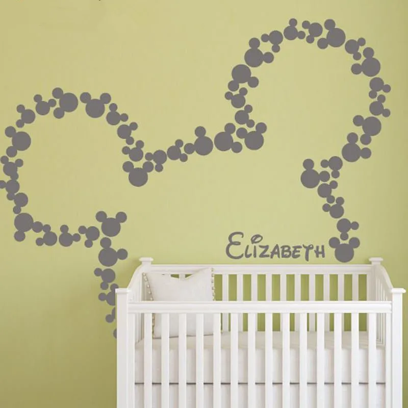 Настенные Стикеры с изображением Диснея Микки Мауса настенные Минни Маус для