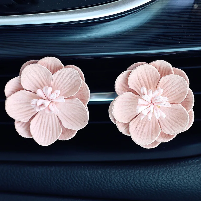 

Car Air Outlet Clip Decoration Creative Car Interior Air Conditioning Fashion Solid Car Perfume Flower Clip A Pair of Prices