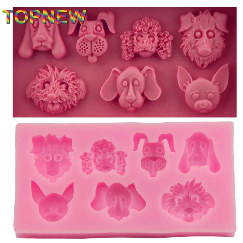 

NEW Food-Grade Silicone DIY Pet Dog Cake Mold Fondant Mold Candy Moulds Cake Decorating Tools C1743