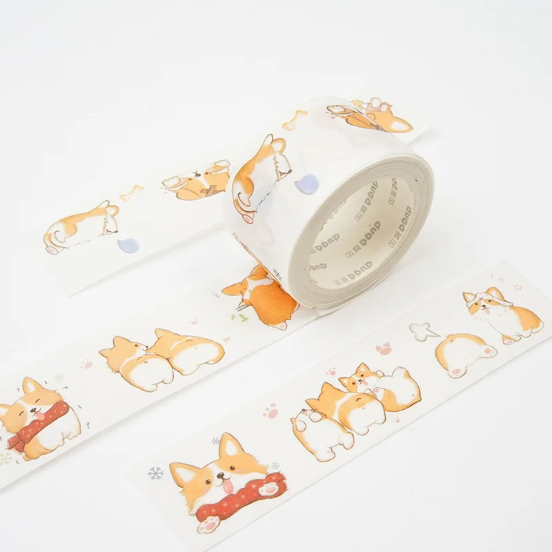 1 шт. 2 5 см х м милая собака и скотч с принтом &quotКошка&quot набор японский бумажный