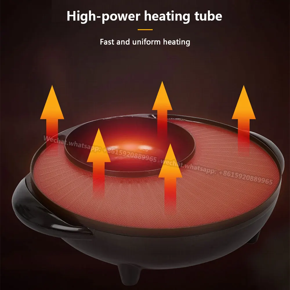 1500 Вт 2 в 1 Многофункциональный поднос для горячего приготовления пищи все одном