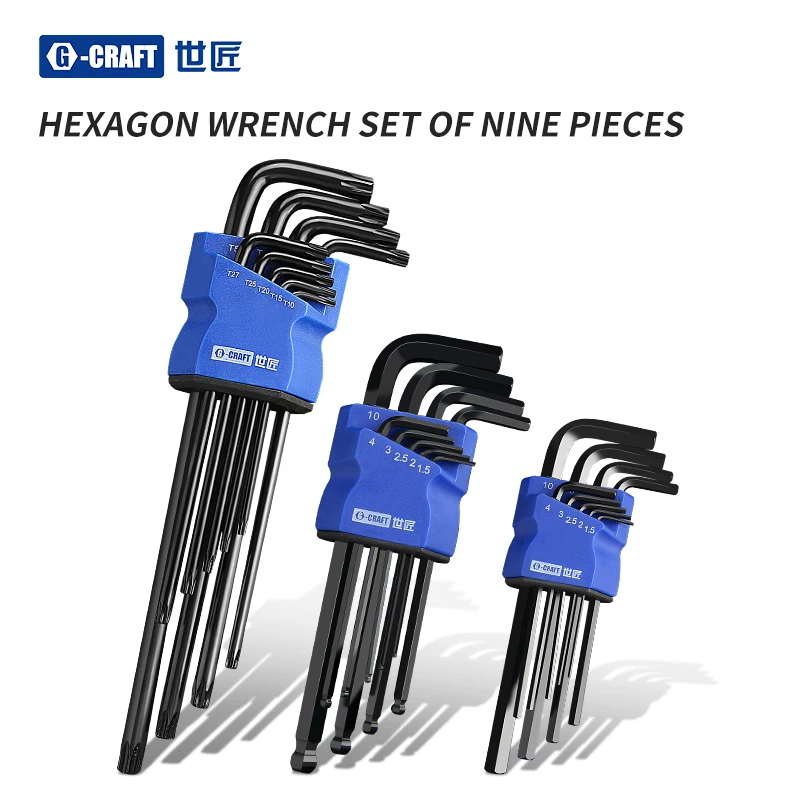 Черный Набор шестигранных ключей 9 шт ответрка двухконфорочная вафельница L Тип