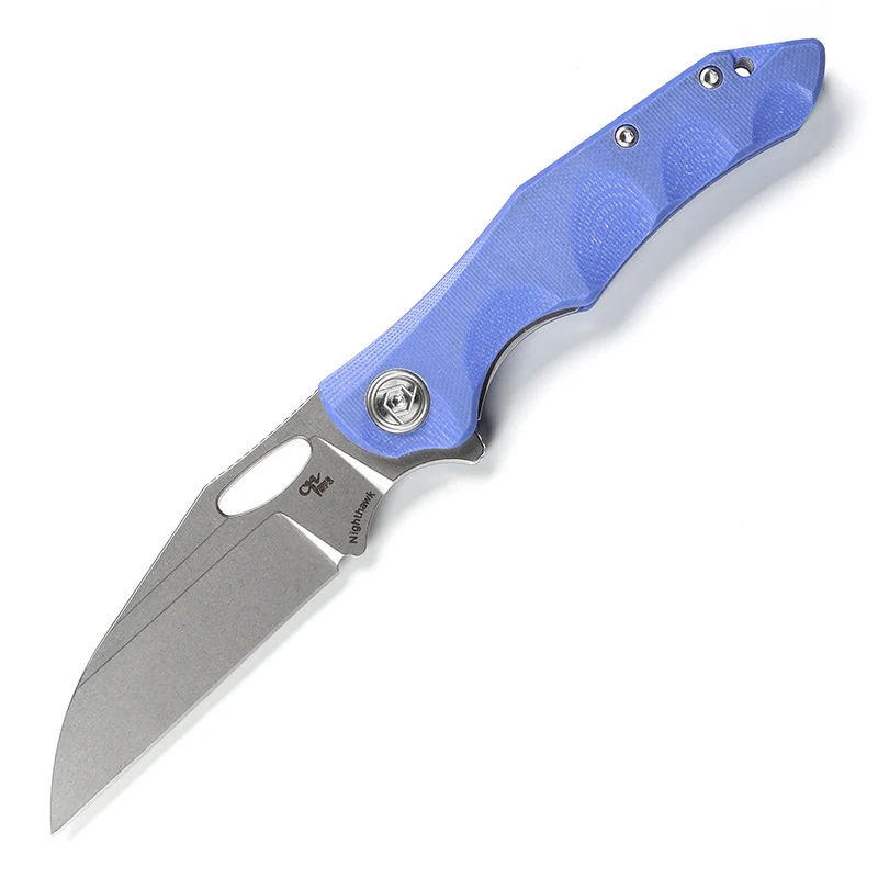 Blue CH Nighthawk Флиппер складной нож D2 лезвие шарикоподшипники G10 Ручка Открытый охотничий лагерь ножи для выживания EDC инструменты - Цвет: Blue