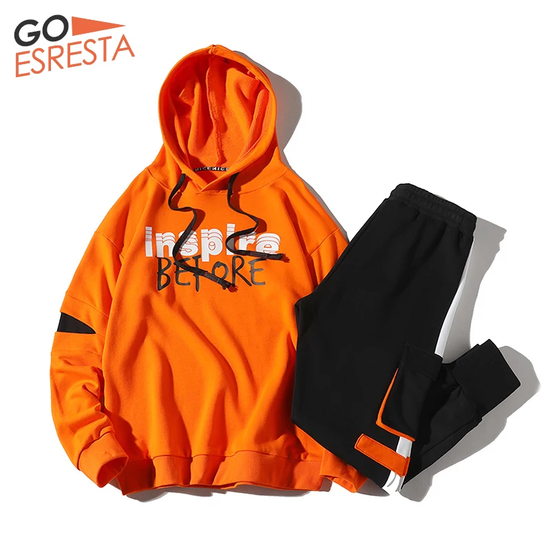 Мужской повседневный спортивный костюм GOESRESTA уличная одежда в стиле хип хоп