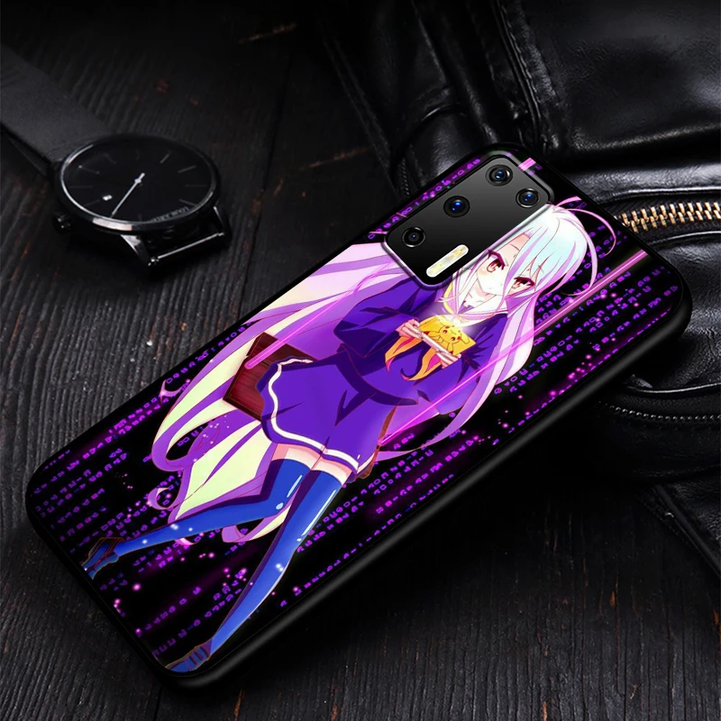 

No Game NO life Silicone Phone Case for Huawei P30 P20 P40 Lite E Pro P Smart Z Plus 2019 P10 P9 Lite Black Cover