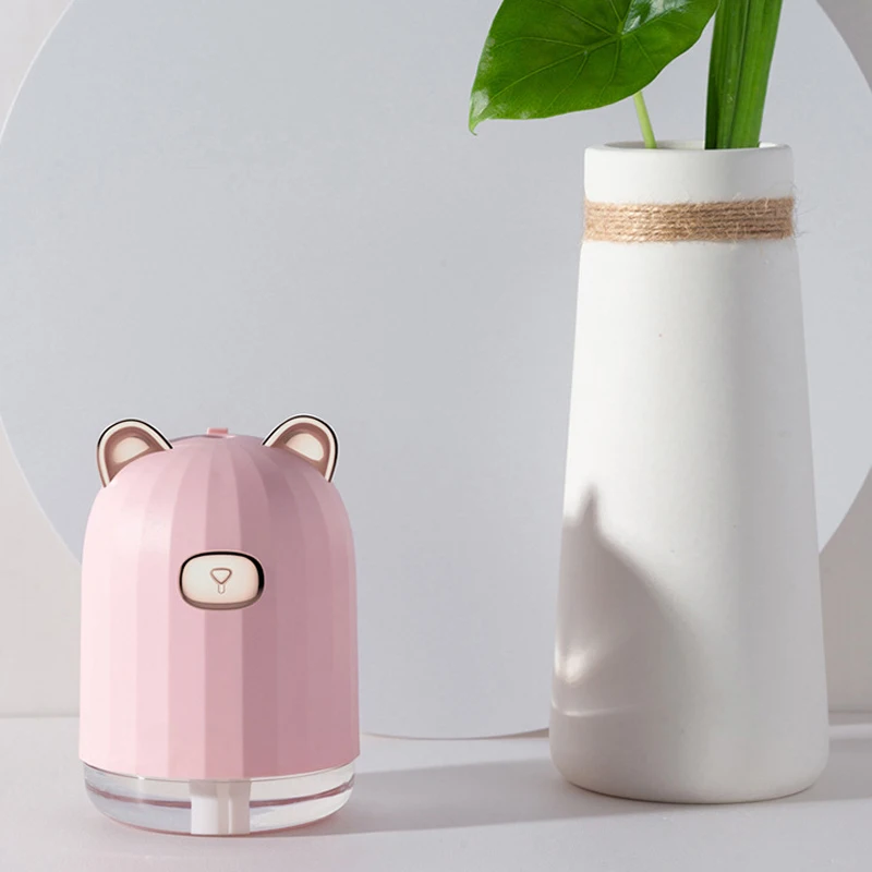 

ELOOLE Cute Animals USB Air Humidifier Purifier Diffuser Fine Spray Rechargeable Wireless With Night Light Automatic Power Off