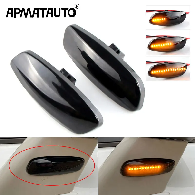 

Для Citroen C4 Picasso C3 C5 DS4 Peugeot 308 207 3008 5008 светодиодный автомобиль динамического Боковой габаритный фонарь, сигнальная лампа светильник сигнальны...