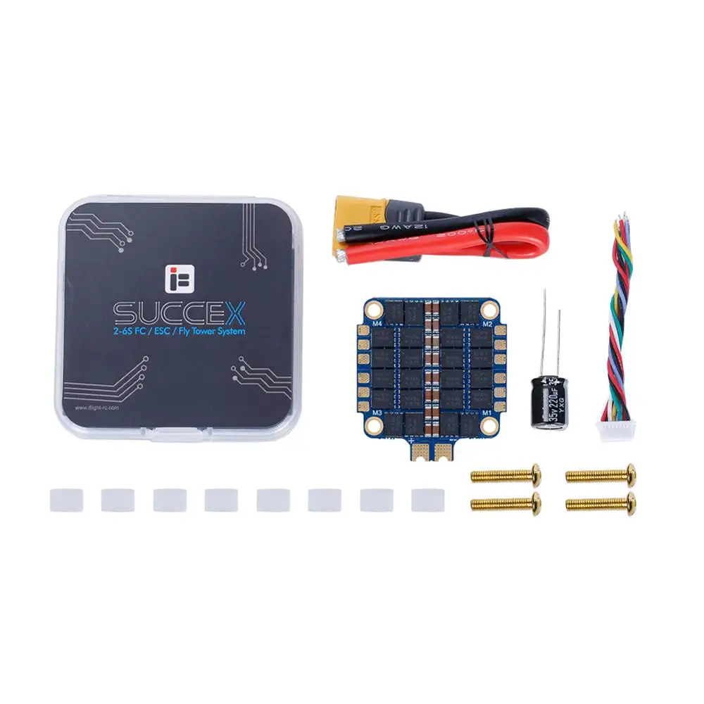 IFlight SucceX 50A 2-6s BLHeli_32 4-в-1 ESC с телеметрии Поддержка DShot150/300/600/1200 MultiShot OneShot небольшой
