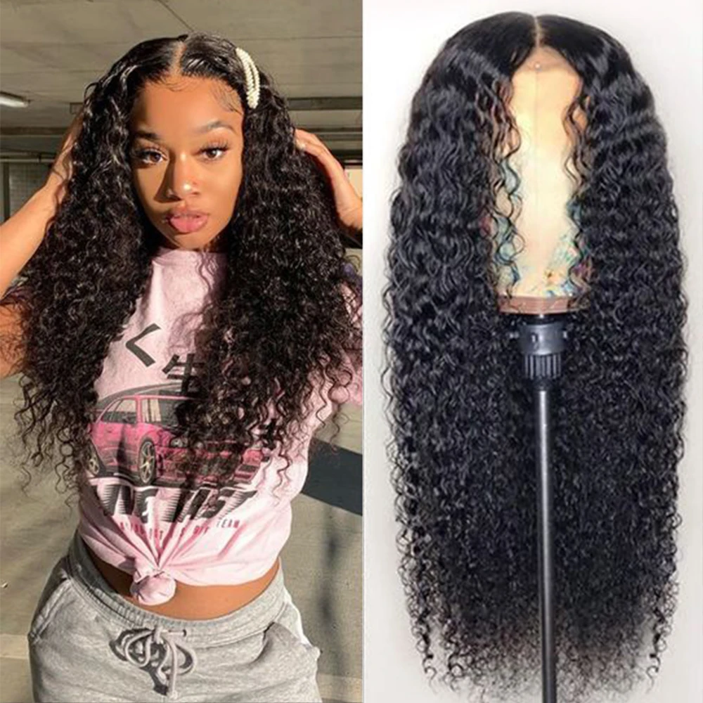 Wig Curly Lace Front Human Hair Wigs For Black Women Water Wave Brazilian Remy Hair Wigs Pre Plucked and Baby Hairs