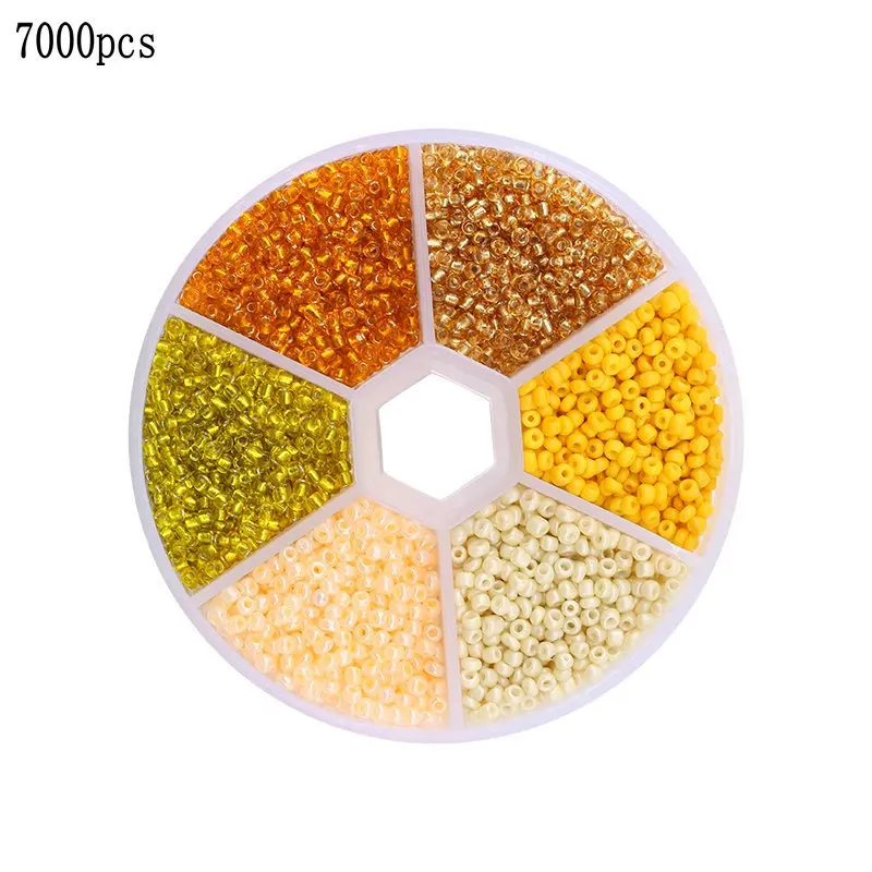 

7000pcs 2MM Loose Spacer Beads Charm Glass Bead for Diy Jewelry Making Supplies Findings Accessories Wholesale