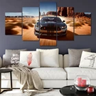 Настенное художественное полотно, 5 шт., Ford Mustang GT, постеры с принтом автомобиля, картина, картина, домашний декор, гостиная, современные искусства