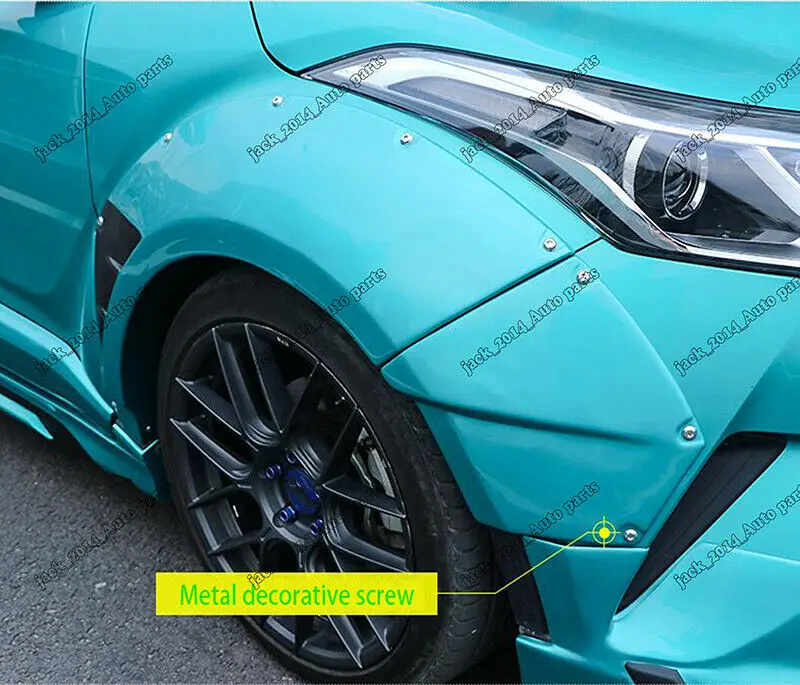 Для Toyota CHR C HR 2017 2018 ABS Брызговики отражатели колесо для бровей Неокрашенная крышка