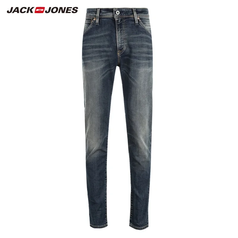 JackJones осенние мужские удобные хлопковые эластичные повседневные узкие джинсы