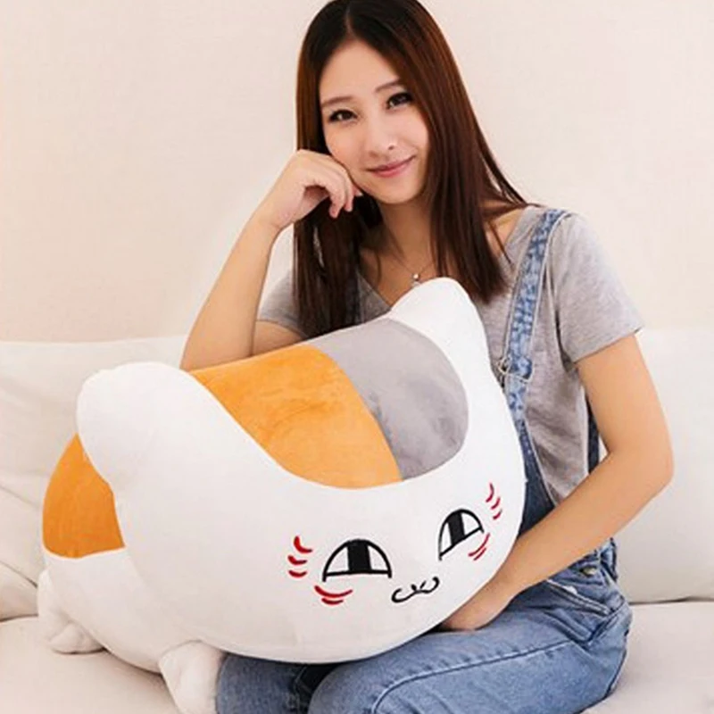 

Плюшевая кукла нинко сенсей, 60 см, Нацумэ Yuujinchou, кошка, мягкая мультяшная Подушка, плюшевая фигурка, игрушки для детей