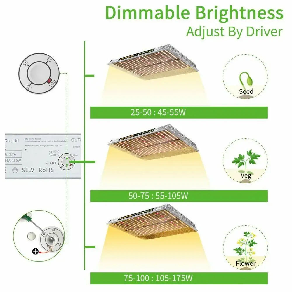 Mars Hydro TS 600W 1000W 2000W 3000W светодиодный светильник для выращивания солнечных лучей полный спектр комнатных растений Veg цветок гидропоника