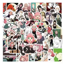 10/30/50Pcs  Japanese anime spy play house  Skateboard Travel Suitcase Phone Laptop Luggage Stickers DIY Kids Girl Toys