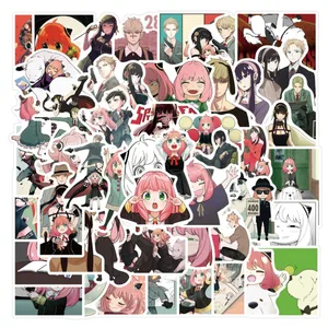 103050pcs japanese anime spy play house skateboard travel suitcase phone laptop luggage stickers diy kids girl toys free global shipping