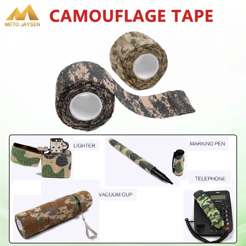 Самоклеящаяся камуфляжная обертка ружье для охоты стрельбы велосипедная лента