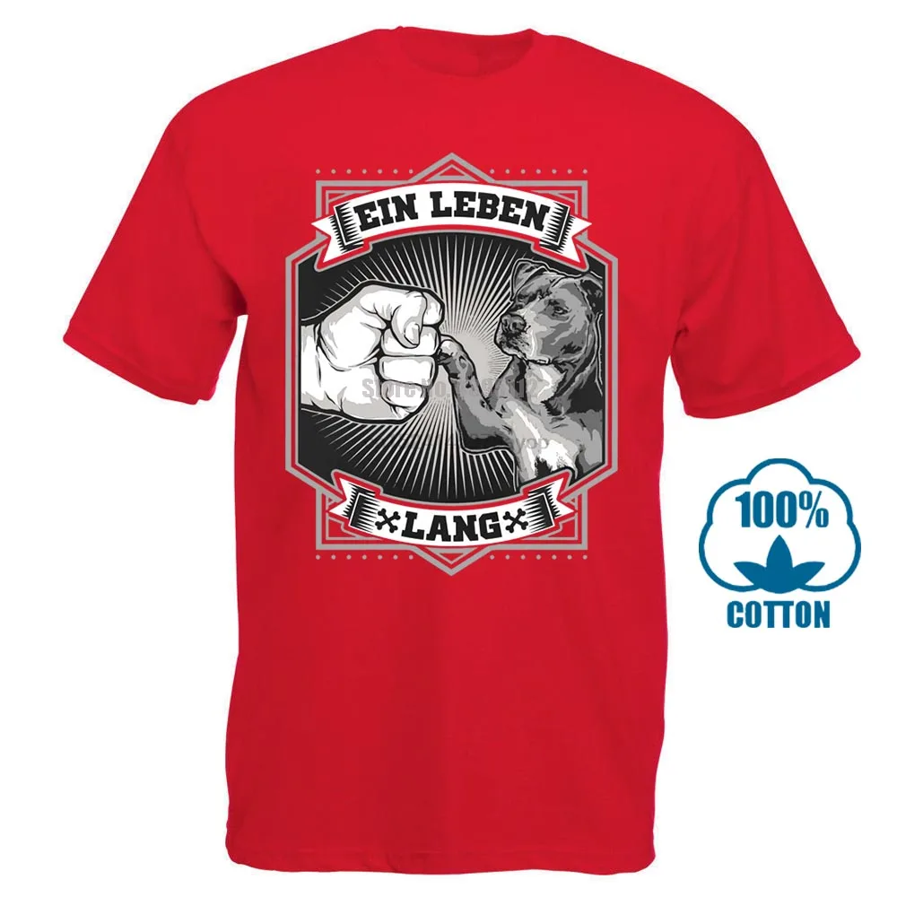 Футболка американский стаффордширский терьер Шварц Размеры s m l Xl Xxl 3Xl футболка с принтом короткий рукав Повседневная О образным вырезом хлопок - Цвет: Красный