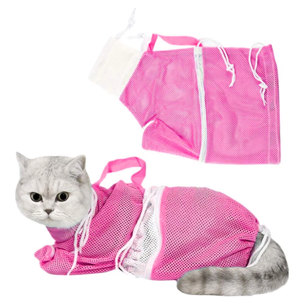 Регулируемая Сетчатая Сумка для ванной пятого поколения с котенком сумка ухода