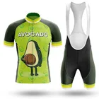 2021 Забавный комплект велосипедной одежды с авокадо, короткая велосипедная одежда для мужчин и женщин, велосипедная одежда, одежда для горного велосипеда, Мужская одежда для велоспорта, летняя одежда