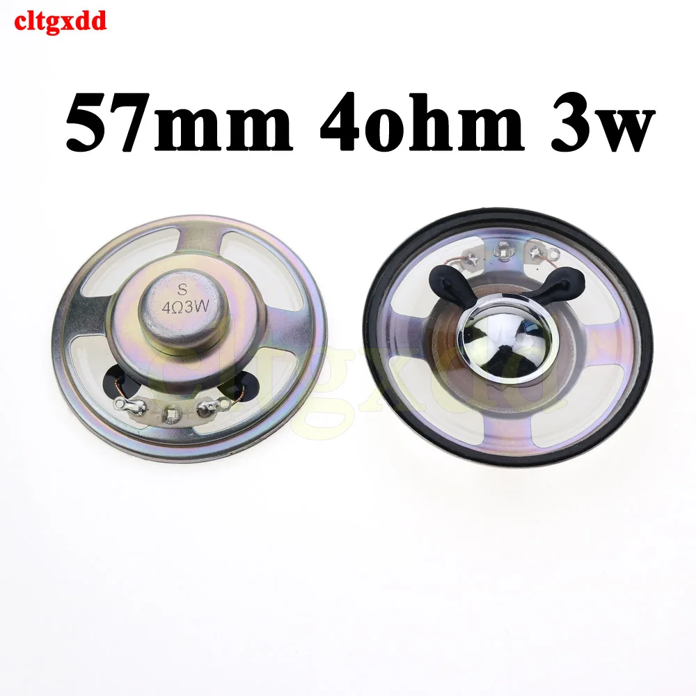 

1x 57mm Waterproof Speaker Iron Shell Inner Magnetic 8 ohm 3W 4 ohm 3W 8R3W 4R3W Transparent Membrane waterproof Speaker Horn