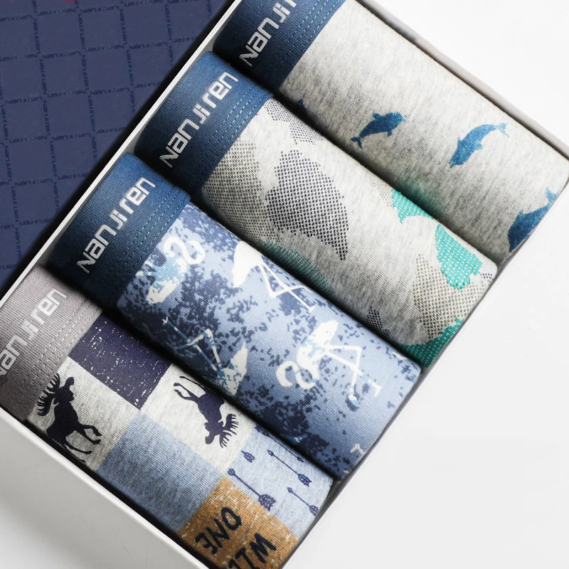 

Free shipping 4pcs/lot Mens Boxers Underwear Cotton Boxer Underpants Homme Hombre Jockstrap Panties for Man U Convex