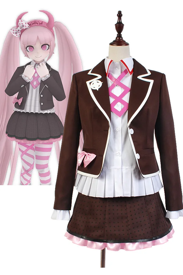 

Zettai Zetsubo Shojo Danganronpa Another Episode Kotoko Utsugi Cosplay Costume Women Uniform Dress Halloween Carnival Suit