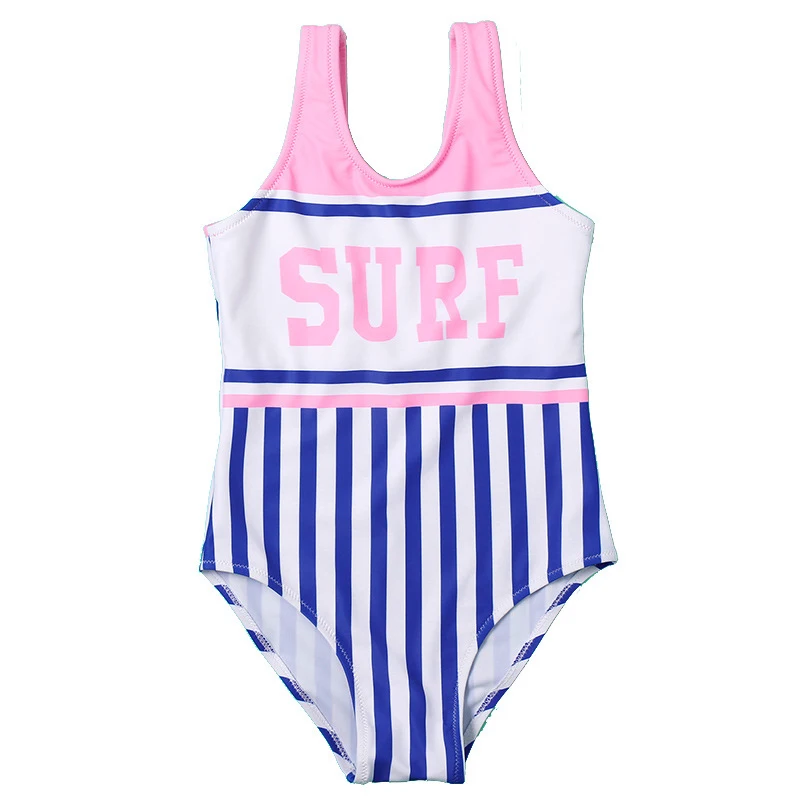 Однотонный детский купальник для девочек 2022 летний Повседневный Монокини