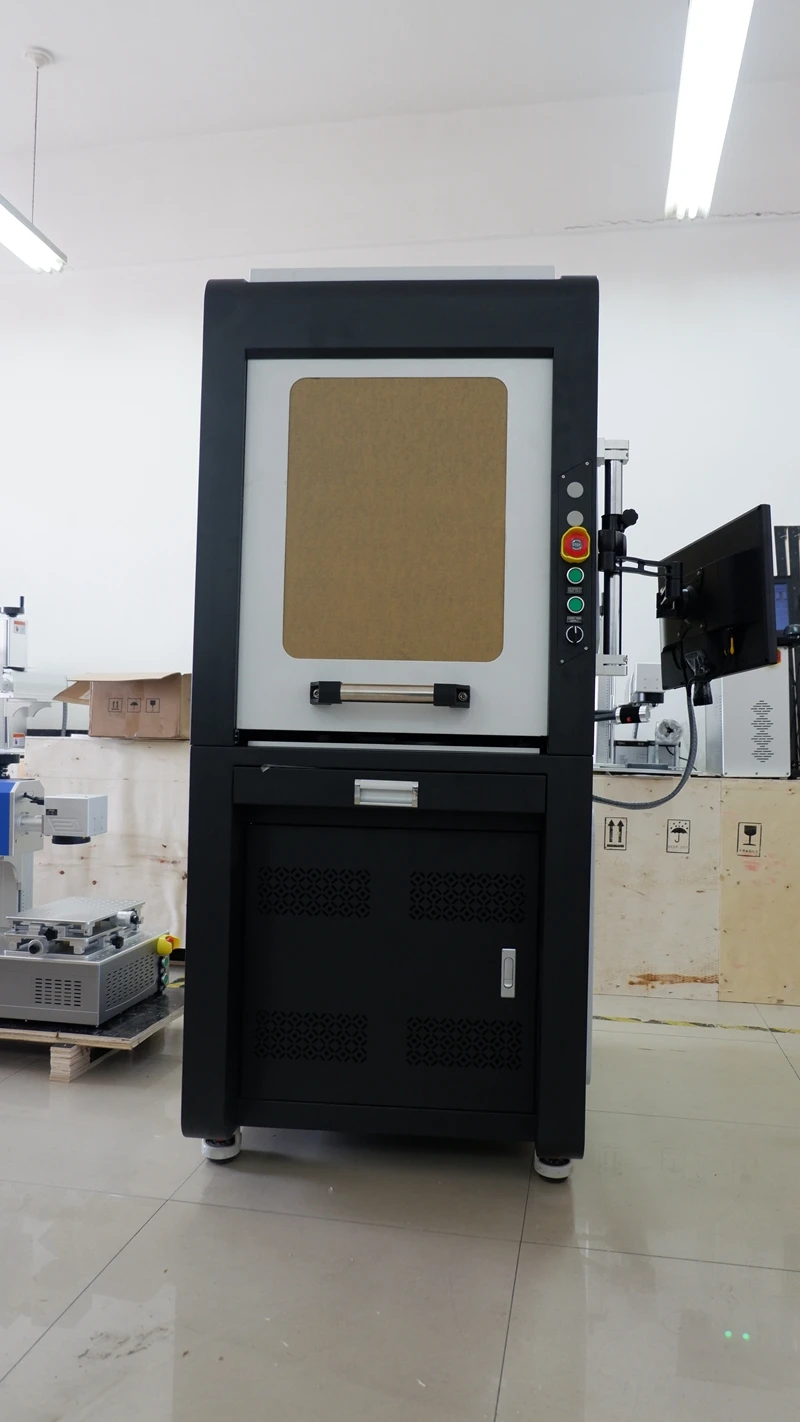 Безопасная волоконная лазерная маркировочная машина 50 Вт Raycus ювелирные изделия