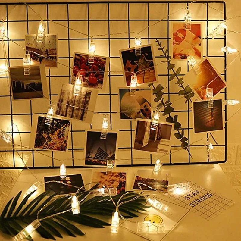 Сказочные светильники размер 2 м 20 светодиодов питание от батарейки настенное